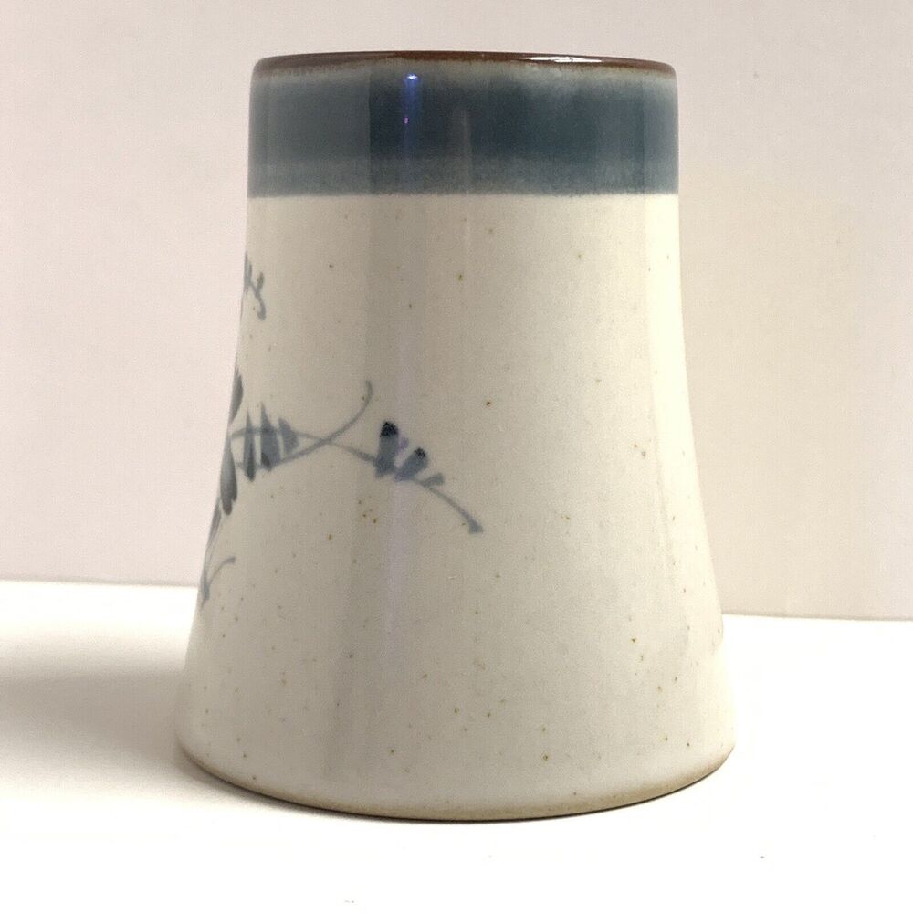 Vintage Noritake Ivory White Blue Floral Salt Pepper Shaker Replacement Spare - Picture 2 of 6